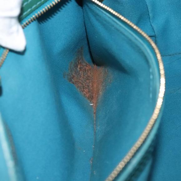 LOUIS VUITTON Vernis Wilshire Boulevard Bag Blue galatic M93646 LV Auth BA6406 - Picture 11 of 16